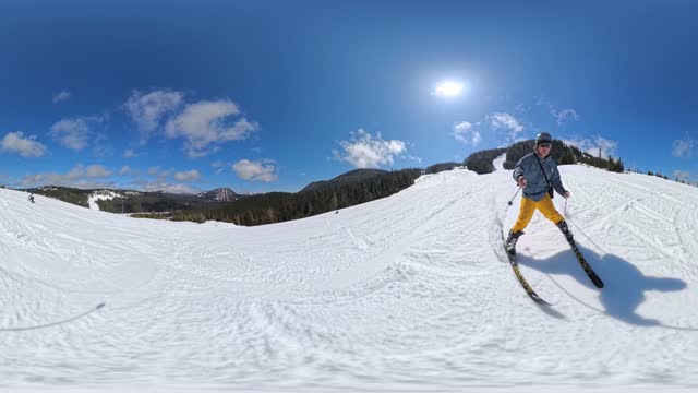 滑雪风光